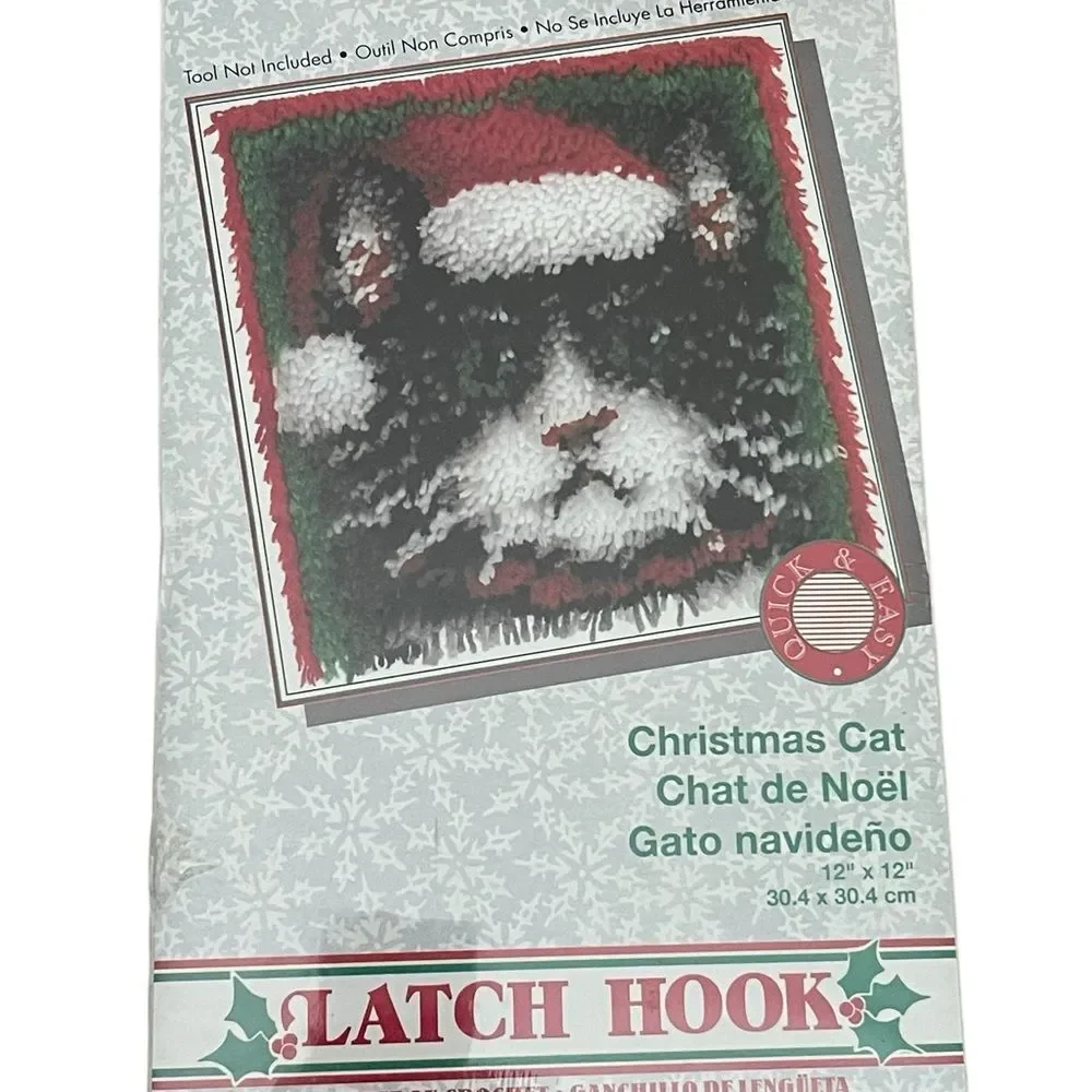Wonder Art - Christmas Cat Latch Hook Kit